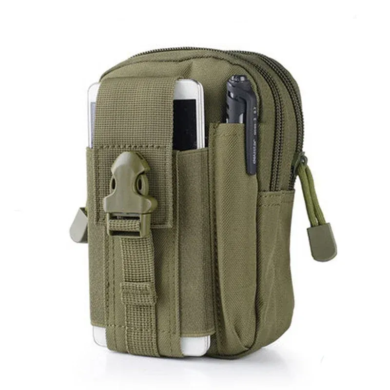 Men's Waterproof Outdoor Waist Pack Bum Bag - Durable Nylon Sport Hunting Belt Pouch for Travel, Mobile Phone, and Tools showcase 5