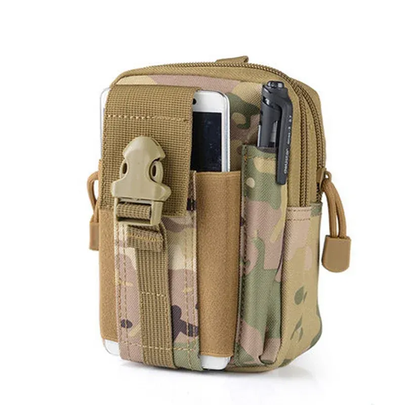 Men's Waterproof Outdoor Waist Pack Bum Bag - Durable Nylon Sport Hunting Belt Pouch for Travel, Mobile Phone, and Tools showcase 7