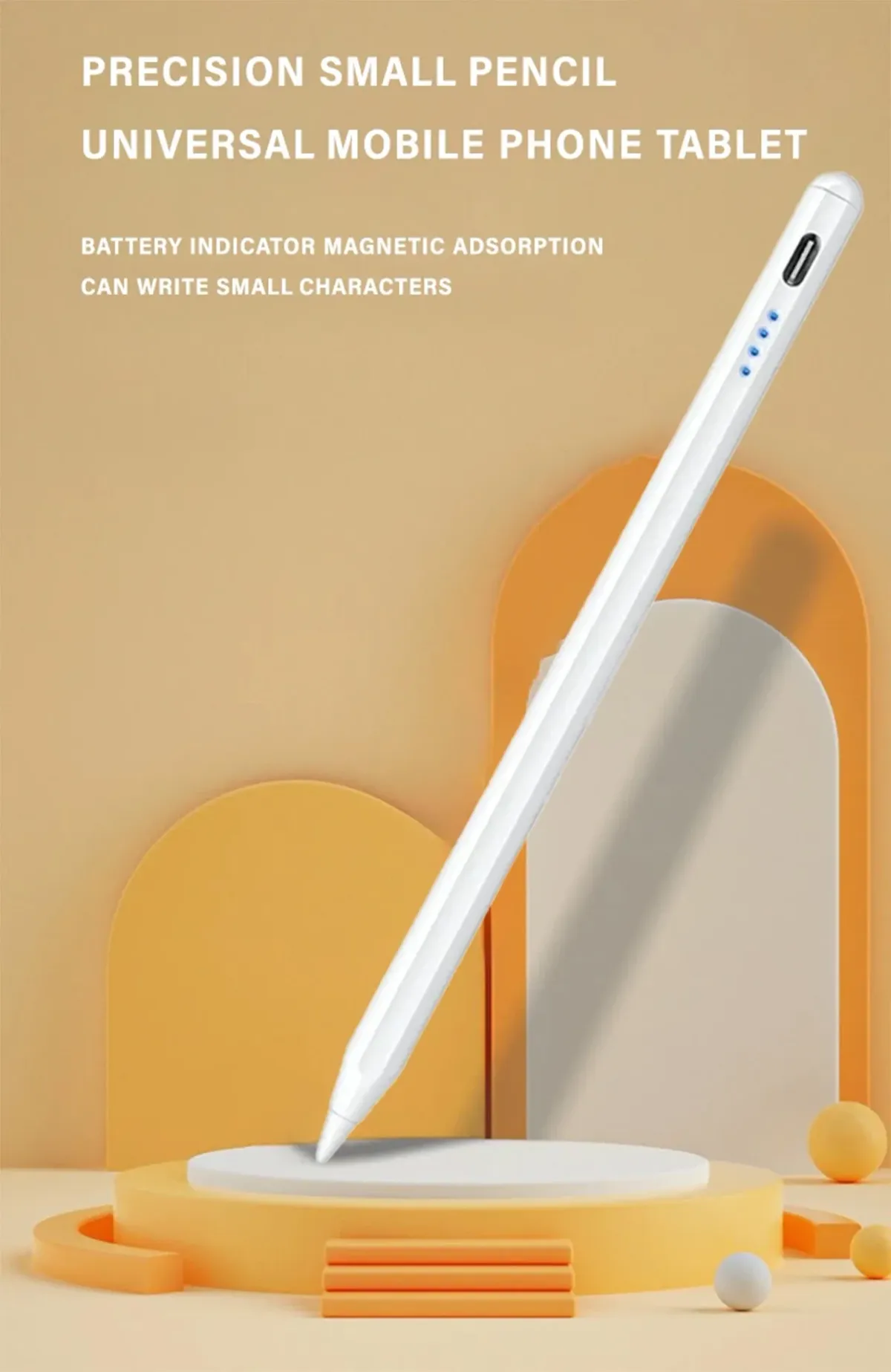 Universal Stylus Pen for All Tablets & Phones - Precise Touch Screen Drawing, Writing, Magnetic Cap, Lightweight Design for iPad, Samsung, Huawei, Xiaomi showcase 1