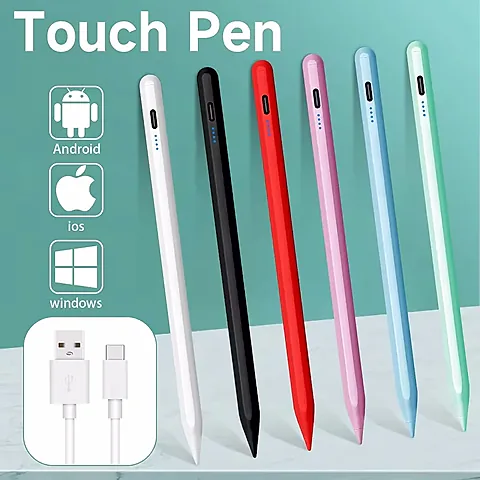 Universal Stylus Pen for All Tablets & Phones - Precise Touch Screen Drawing, Writing, Magnetic Cap, Lightweight Design for iPad, Samsung, Huawei, Xiaomi