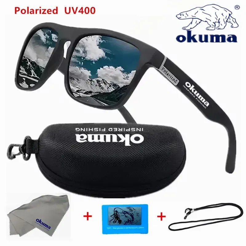 Okuma Polarized Sunglasses for Men & Women - UV400 Protection, Lightweight Eyewear for Cycling, Driving, Fishing, Hiking - Optional Case