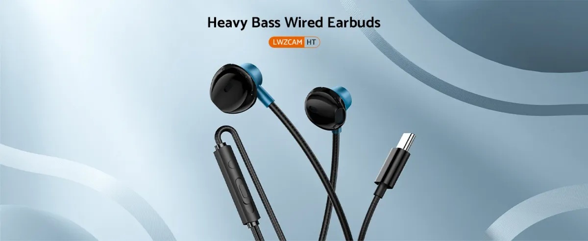 HiFi Surround Sound USB Type-C In-Ear Headphones with Microphone and Volume Control for Samsung Galaxy S24/S23/S22 Ultra, iPhone 15, Pixel, and other USB-C Devices showcase 1