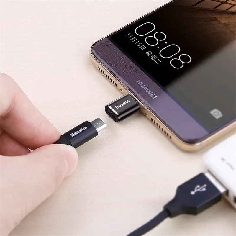 Baseus USB-C OTG Adapter for MacBook & Samsung S20 - USB Male to Type-C Female Converter for Phone & Tablet Data Transfer thumbnail 5