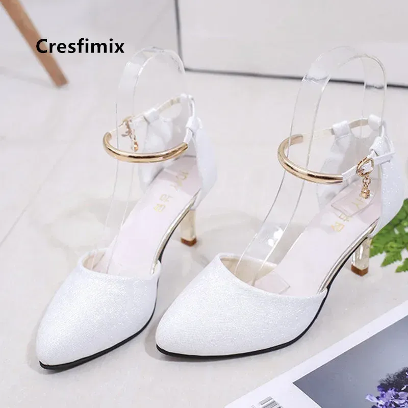 Elegant White PU Leather Stiletto Heel Pumps for Women - Comfortable Fashion Shoes for Office, Career, and Casual Street Style - Spring/Summer Collection