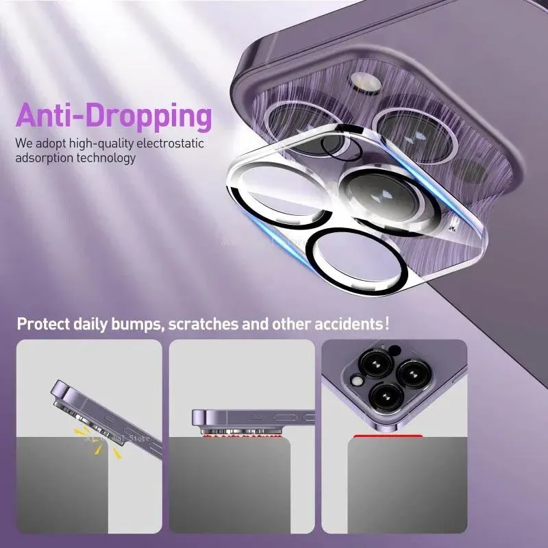 iPhone 15 Pro Max Camera Lens Protector Glass - HD Clear Anti-Scratch Protective Film for iPhone 11 12 13 14 15 Pro Max Models thumbnail 2