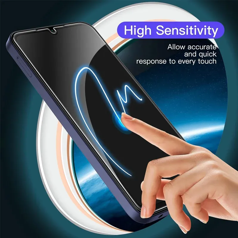 9H Tempered Glass Screen Protector for Samsung Galaxy A15, A16, A56, A36, A17, A14, A25, A24, A55, A53, A52, A57, A37, A34, A35 - Crystal Clear HD Protection showcase 4