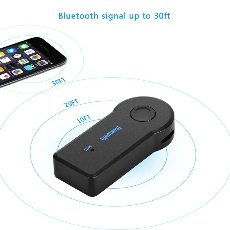2-in-1 Bluetooth 5.0 Car Audio Receiver & Transmitter Adapter with 3.5mm AUX Jack for Wireless Music Streaming & Hands-Free Calls thumbnail 6