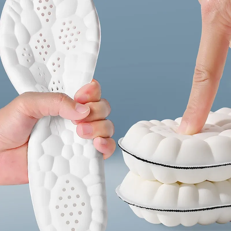 2-Pair Breathable Latex Sport Insoles for Men & Women - Soft, High Elasticity Orthotic Arch Support Cushion with Shock Absorption and Deodorant Features for Running, Walking, and Everyday Comfort showcase 5