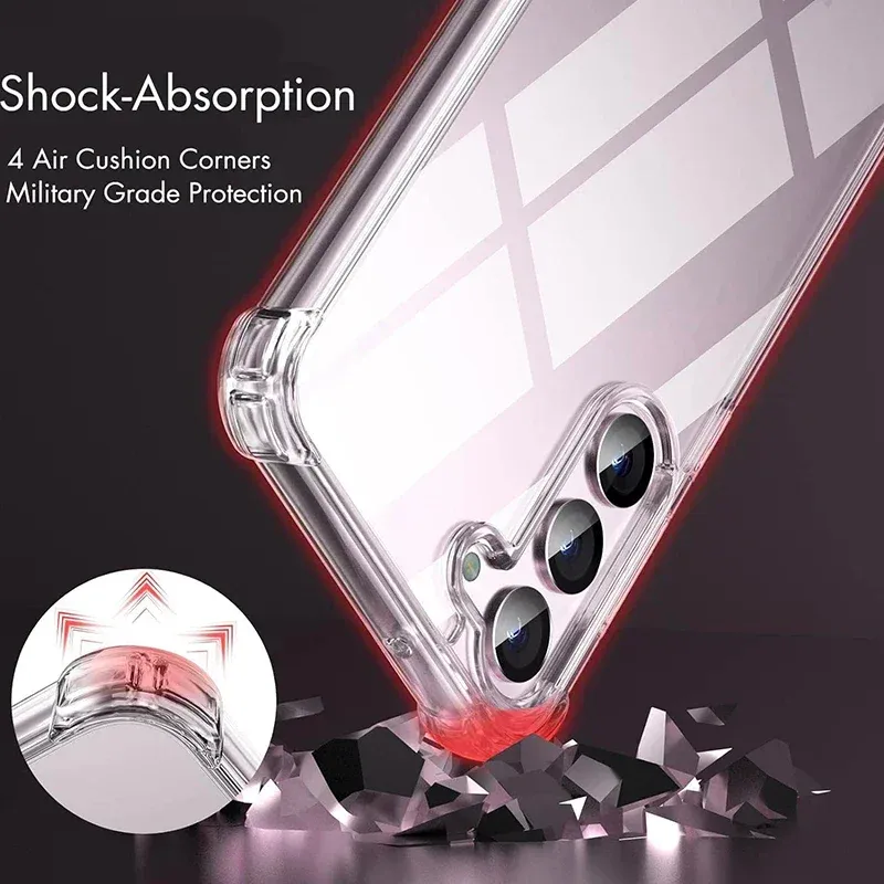 Hybrid Shockproof Clear Hard Case for Samsung Galaxy S26 S25 FE S24 S23 S21 S22 Plus Ultra & A57 A37 A56 A36 A54 Models thumbnail 3