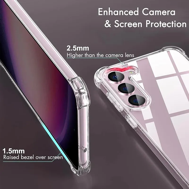 Hybrid Shockproof Clear Hard Case for Samsung Galaxy S26 S25 FE S24 S23 S21 S22 Plus Ultra & A57 A37 A56 A36 A54 Models showcase 3