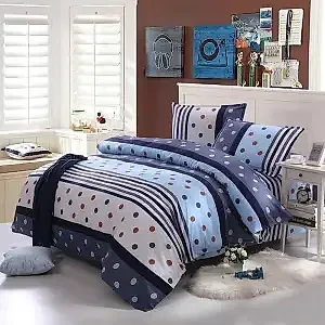 Queen Size Cotton Wadding Duvet Cover for Men & Women - Lightweight Fashionable Bedding Bag for King Size Beds