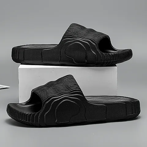 Men's Women's Luxury Ultralight Slides Sandals - Solid Beach Slippers, Summer Non-Slip Soft Outdoor Shoes