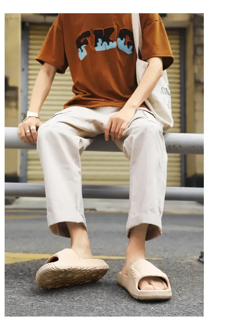 Men's Women's Luxury Ultralight Slides Sandals - Solid Beach Slippers, Summer Non-Slip Soft Outdoor Shoes showcase 10