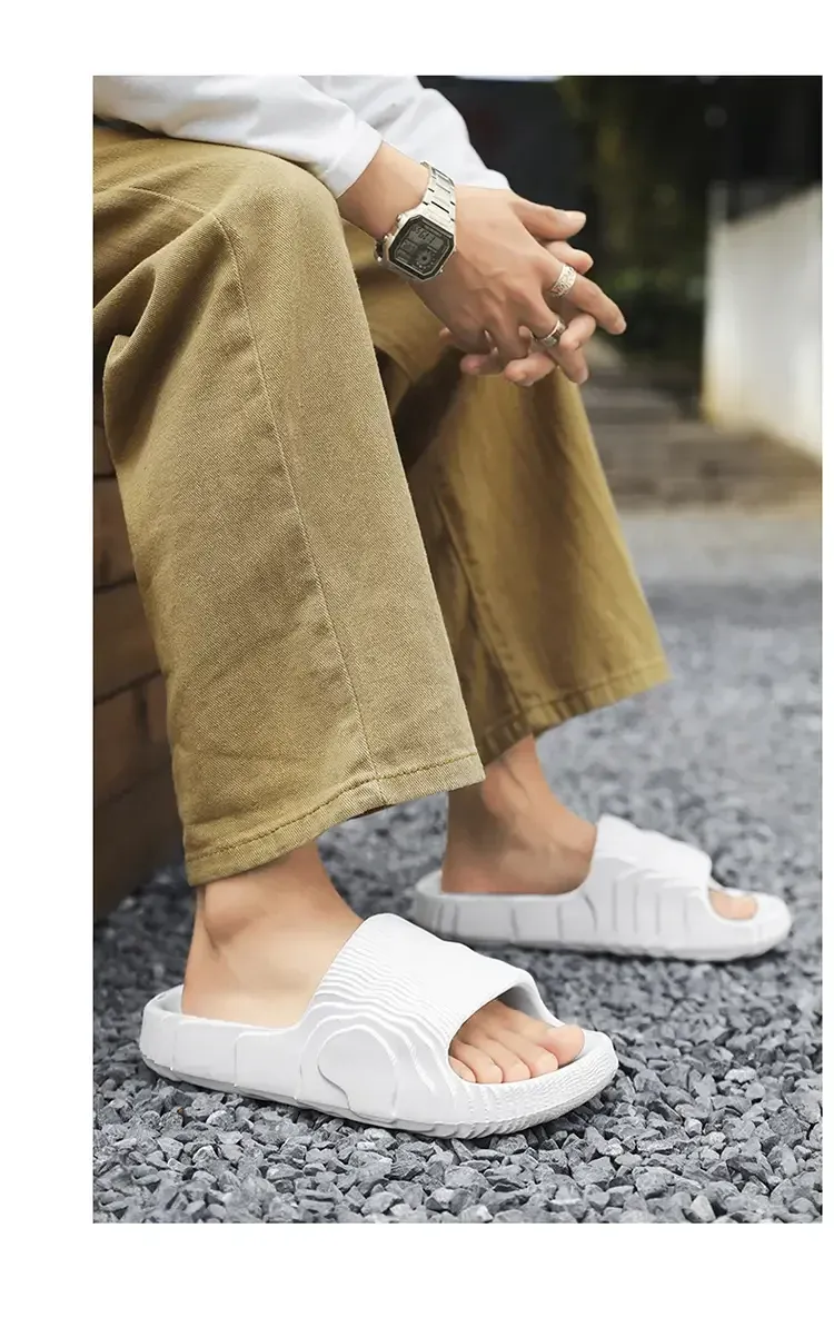 Men's Women's Luxury Ultralight Slides Sandals - Solid Beach Slippers, Summer Non-Slip Soft Outdoor Shoes showcase 13