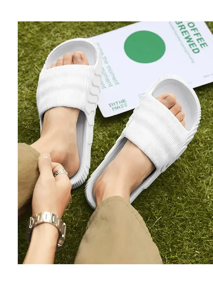 Men's Women's Luxury Ultralight Slides Sandals - Solid Beach Slippers, Summer Non-Slip Soft Outdoor Shoes showcase 14