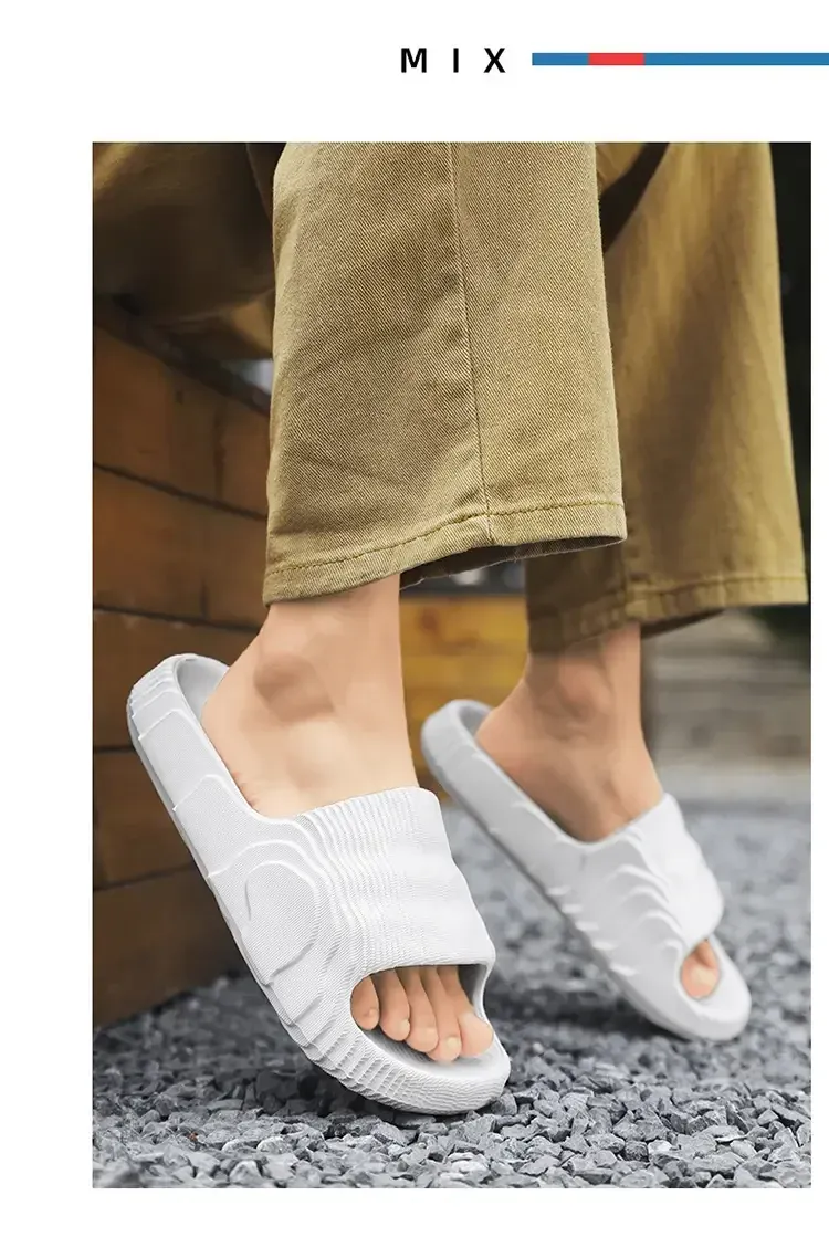 Men's Women's Luxury Ultralight Slides Sandals - Solid Beach Slippers, Summer Non-Slip Soft Outdoor Shoes showcase 15