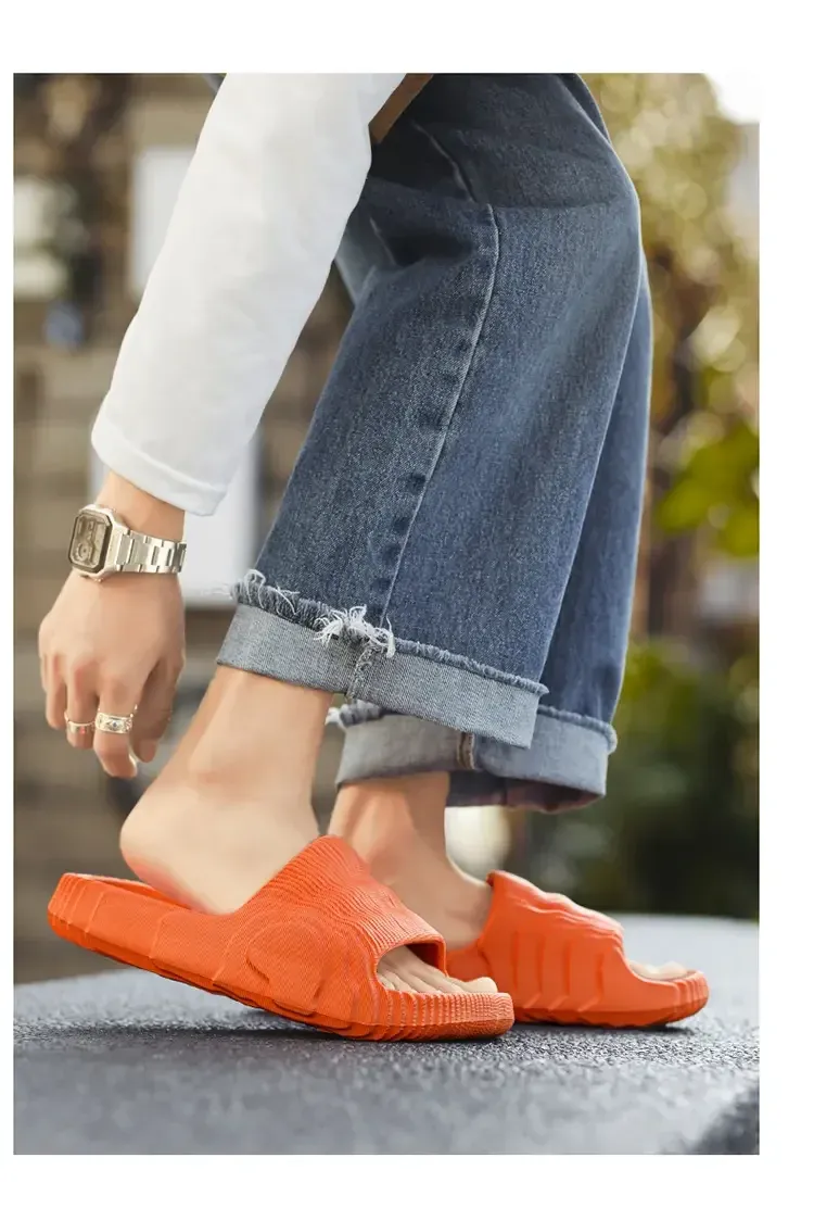 Men's Women's Luxury Ultralight Slides Sandals - Solid Beach Slippers, Summer Non-Slip Soft Outdoor Shoes showcase 19