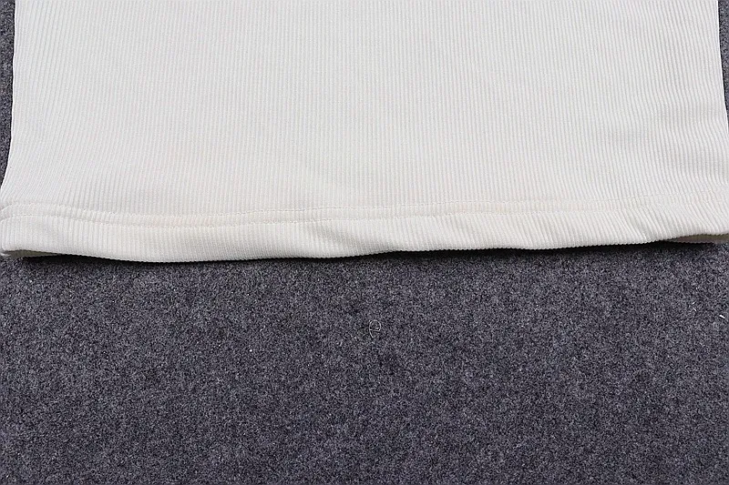 Women's White Halter Backless Ribbed Knit Tank Top - Sexy Streetwear Cropped Vest for Summer Fashion showcase 19