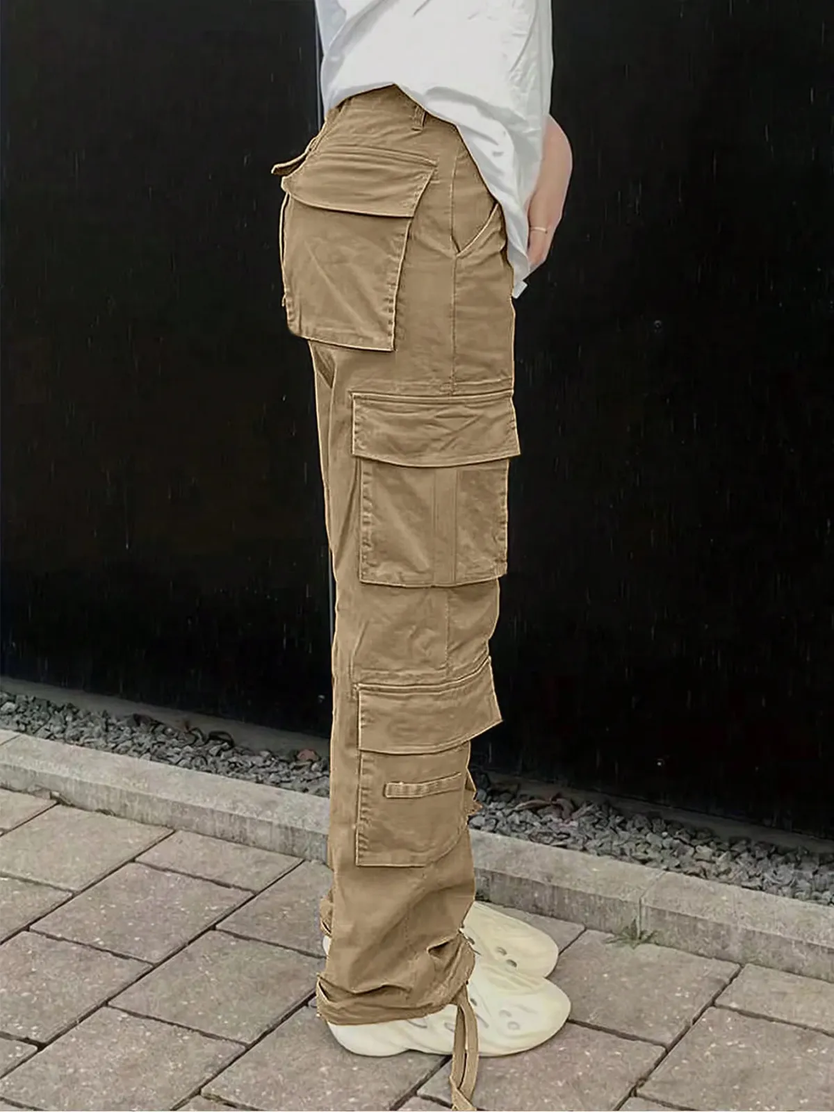 Women's Tactical Cargo Pants - Durable Straight Leg Workwear Trousers for Outdoor Adventures, Hiking, and Casual Streetwear - Spring/Summer Style showcase 3