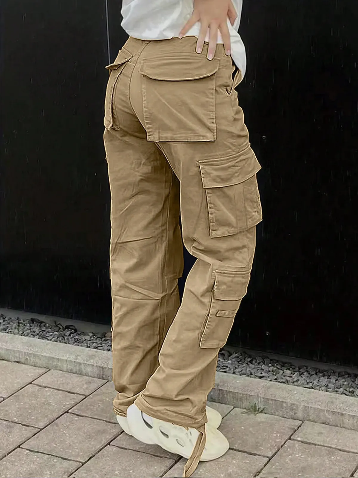 Women's Tactical Cargo Pants - Durable Straight Leg Workwear Trousers for Outdoor Adventures, Hiking, and Casual Streetwear - Spring/Summer Style showcase 4