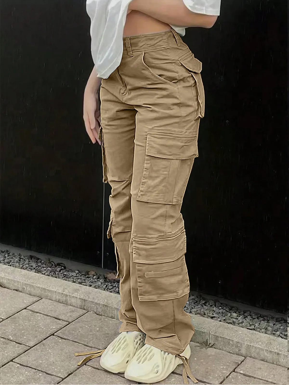Women's Tactical Cargo Pants - Durable Straight Leg Workwear Trousers for Outdoor Adventures, Hiking, and Casual Streetwear - Spring/Summer Style showcase 5