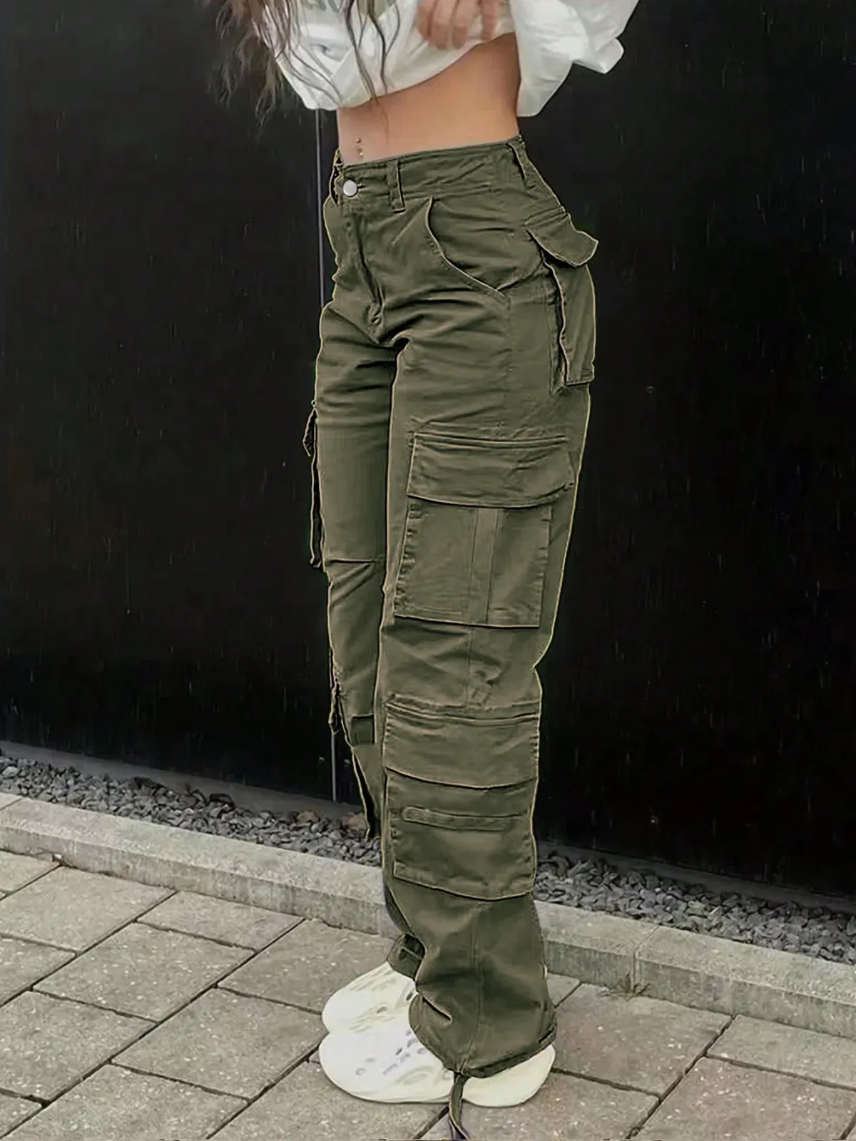 Women's Tactical Cargo Pants - Durable Straight Leg Workwear Trousers for Outdoor Adventures, Hiking, and Casual Streetwear - Spring/Summer Style showcase 10