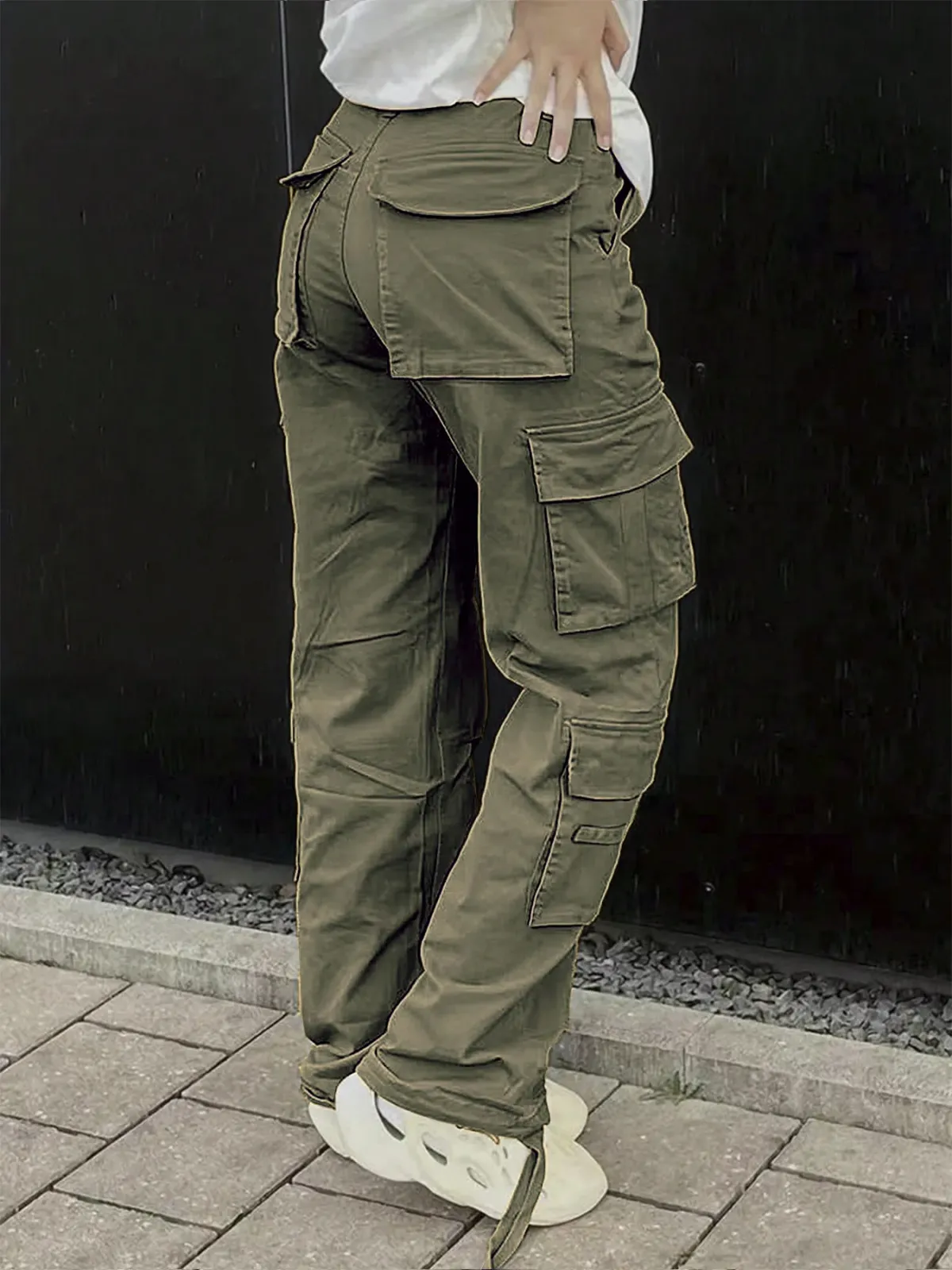 Women's Tactical Cargo Pants - Durable Straight Leg Workwear Trousers for Outdoor Adventures, Hiking, and Casual Streetwear - Spring/Summer Style showcase 11