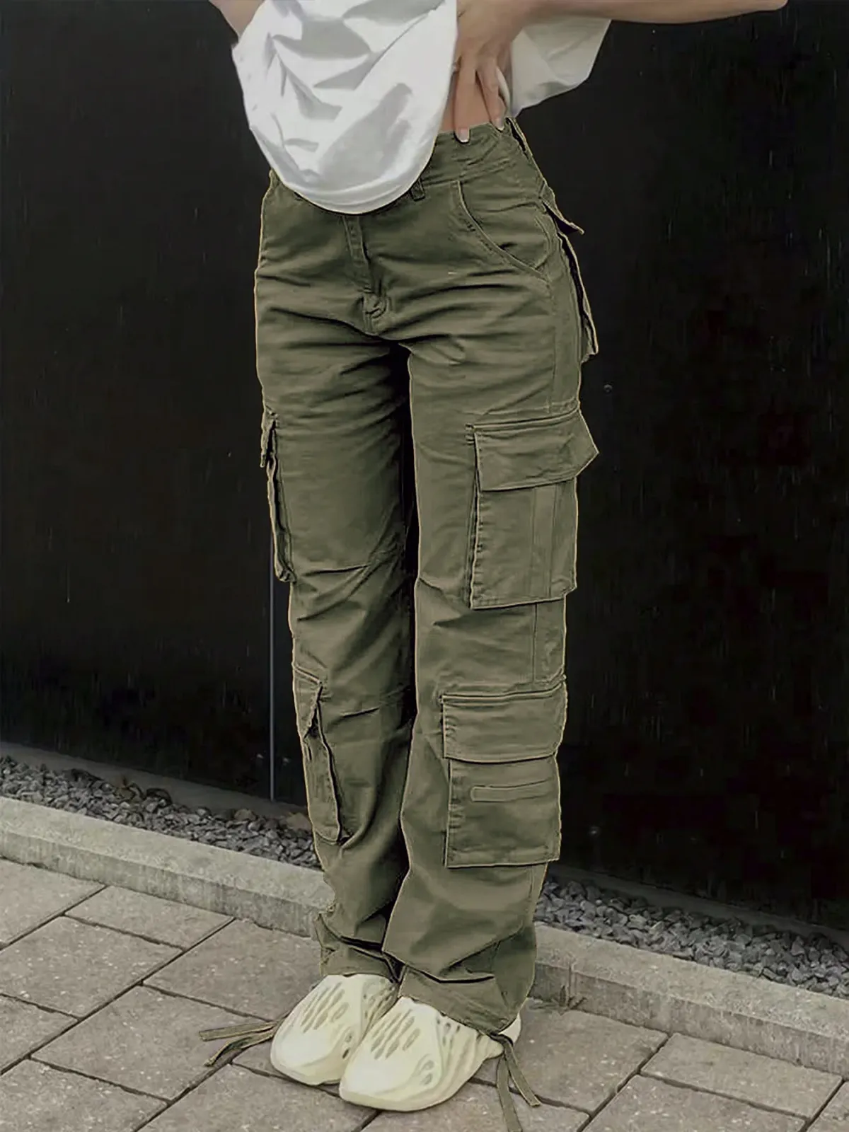 Women's Tactical Cargo Pants - Durable Straight Leg Workwear Trousers for Outdoor Adventures, Hiking, and Casual Streetwear - Spring/Summer Style showcase 12