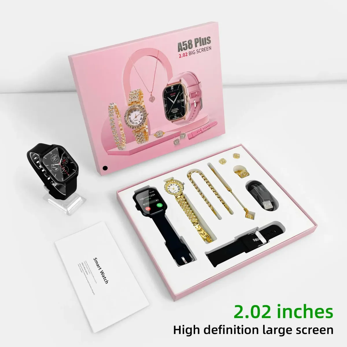 2025 Fashion Lady Smartwatch with AI Voice Assistant, Music Control, Fitness Tracker, GPS, NFC, IP67 Waterproof, 5-10 Day Battery Life - Ideal for Outdoor Sports & Daily Use showcase 2