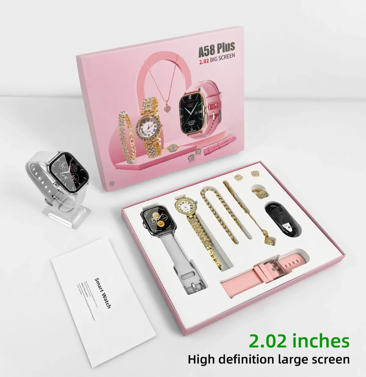 2025 Fashion Lady Smartwatch with AI Voice Assistant, Music Control, Fitness Tracker, GPS, NFC, IP67 Waterproof, 5-10 Day Battery Life - Ideal for Outdoor Sports & Daily Use showcase 3