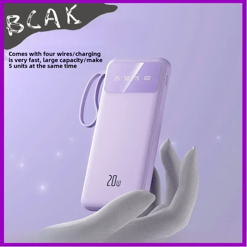 BCAK 20000mAh Power Bank - Large Capacity Fast Charging Portable Mobile Power Supply with PD Charging, Compact Design for Travel & Daily Use - Image 3