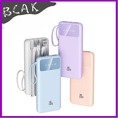 BCAK 20000mAh Power Bank - Large Capacity Fast Charging Portable Mobile Power Supply with PD Charging, Compact Design for Travel & Daily Use