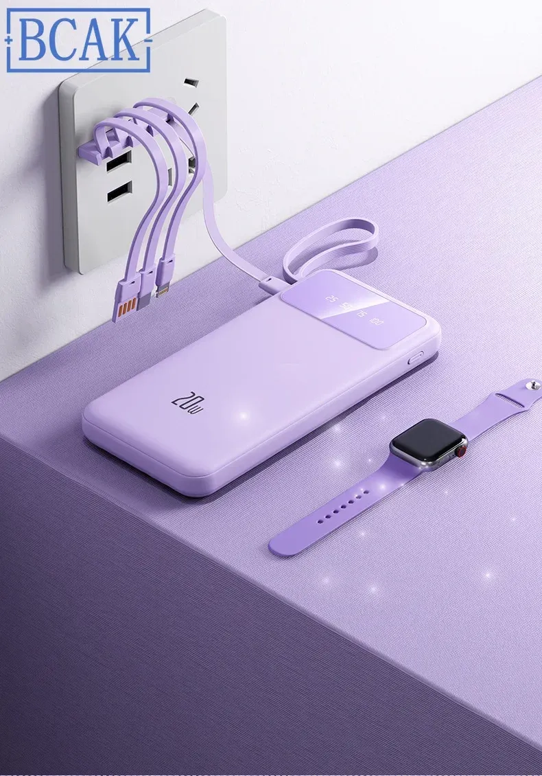 BCAK 20000mAh Power Bank - Large Capacity Fast Charging Portable Mobile Power Supply with PD Charging, Compact Design for Travel & Daily Use showcase 8