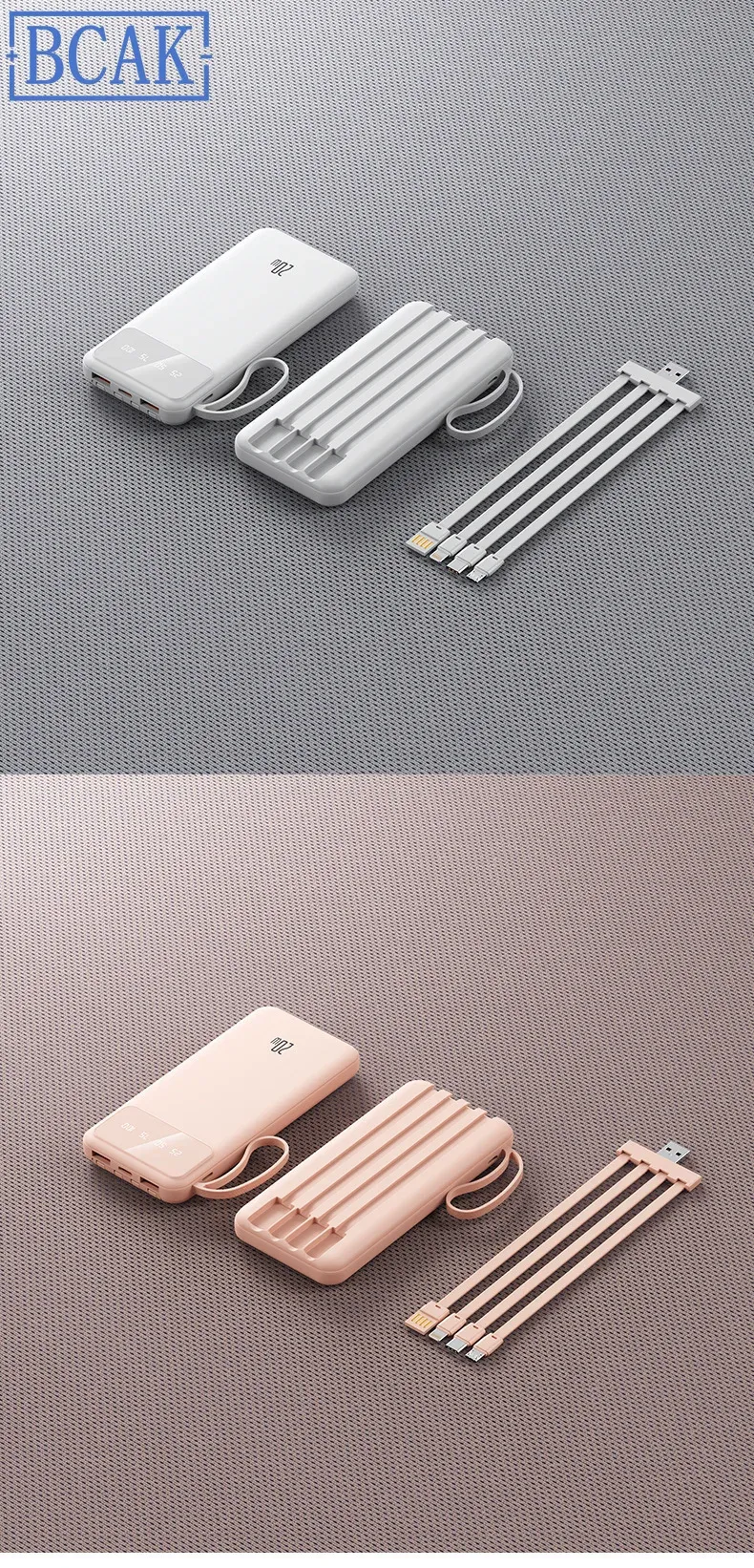 BCAK 20000mAh Power Bank - Large Capacity Fast Charging Portable Mobile Power Supply with PD Charging, Compact Design for Travel & Daily Use showcase 17