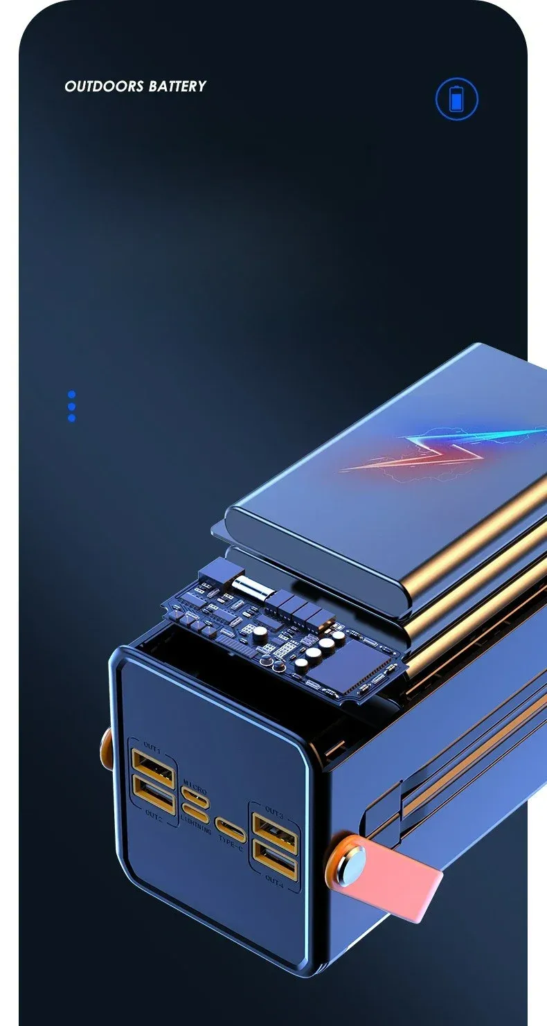 160000mAh Portable Power Bank 22.5W Fast Charger with USB-C Cable, External Spare Battery for iPhone, Samsung, Xiaomi - High Capacity Mobile Charger showcase 17