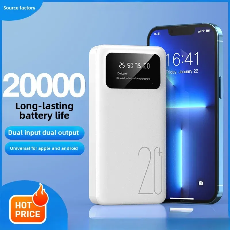 BCAK 20000mAh Power Bank with Built-in Cable, Mini Portable Fast Charging Mobile Phone Charger, Ideal Gift for Tech Enthusiasts in Ghana showcase 2