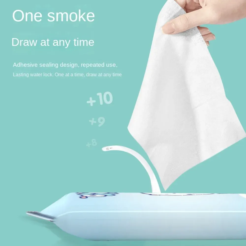 10 Pcs Spunlace Nonwoven Baby Wipes - EDI Pure Water, Disposable, Portable Wet Wipes for Baby Care Essentials showcase 6