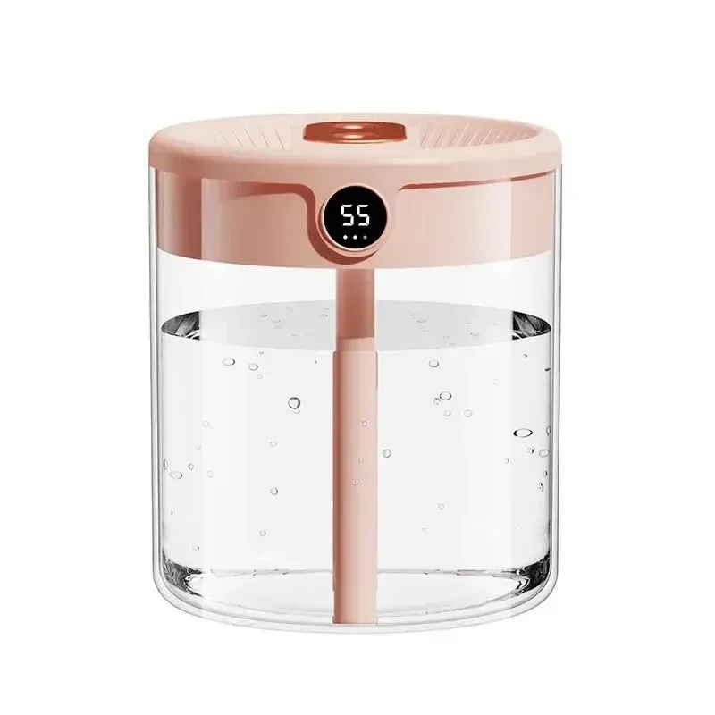 2L Dual Spray Humidifier USB Large Capacity for Home & Office, Quiet Bedroom Air Diffuser with LED Digital Display & Night Light, Portable Mini Design thumbnail 6