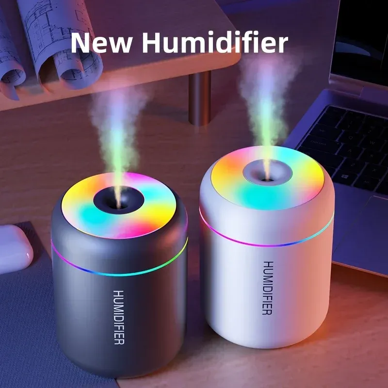 Mini 180ML USB Air Humidifier, Portable Electric Aroma Diffuser for Essential Oils, Aromatherapy Mist Maker with Lights for Car, Home, Bedroom thumbnail 1