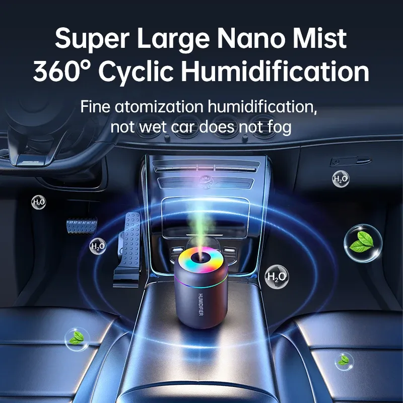 Mini 180ML USB Air Humidifier, Portable Electric Aroma Diffuser for Essential Oils, Aromatherapy Mist Maker with Lights for Car, Home, Bedroom thumbnail 4
