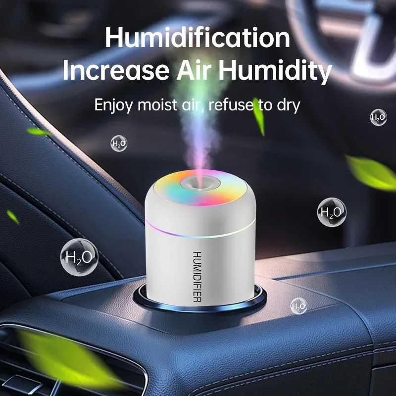 Mini 180ML USB Air Humidifier, Portable Electric Aroma Diffuser for Essential Oils, Aromatherapy Mist Maker with Lights for Car, Home, Bedroom showcase 4