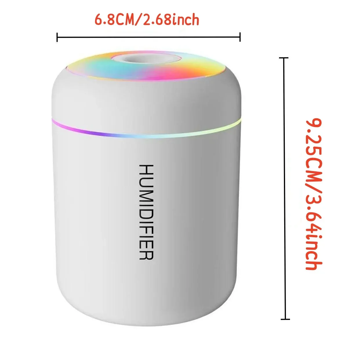 Mini 180ML USB Air Humidifier, Portable Electric Aroma Diffuser for Essential Oils, Aromatherapy Mist Maker with Lights for Car, Home, Bedroom thumbnail 6
