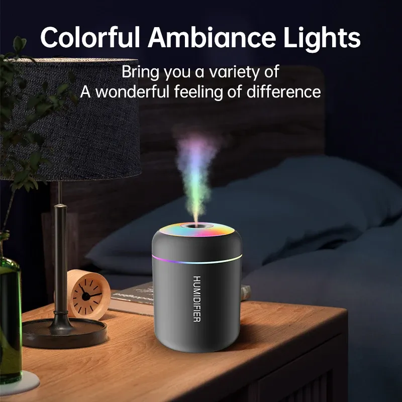 Mini 180ML USB Air Humidifier, Portable Electric Aroma Diffuser for Essential Oils, Aromatherapy Mist Maker with Lights for Car, Home, Bedroom showcase 8