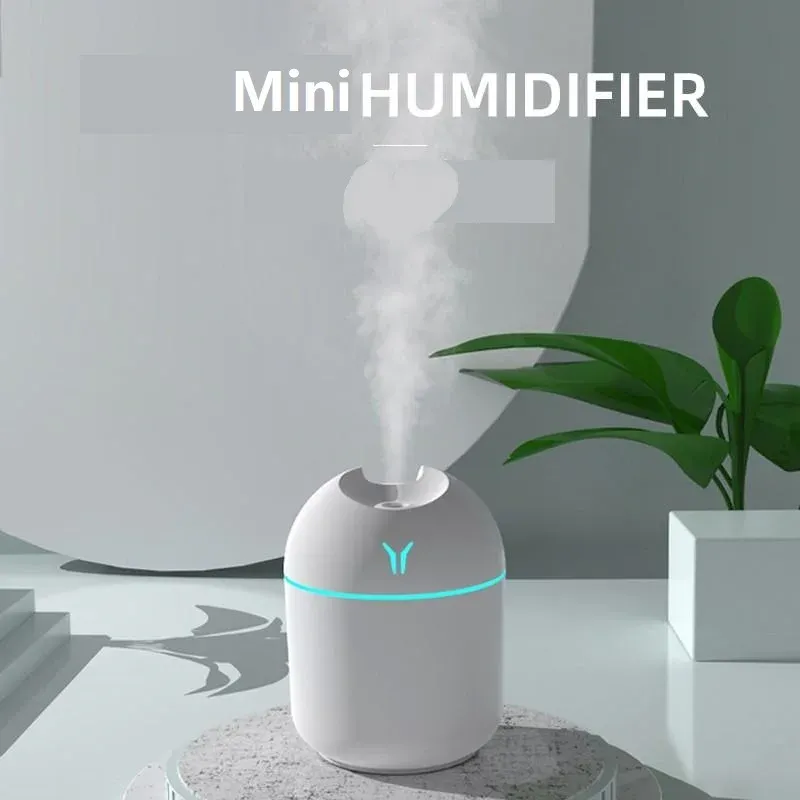 250ML USB Mini Air Humidifier Aroma Essential Oil Diffuser with LED Lamp - Quiet, Portable Mist Maker for Home, Car, Office thumbnail 3