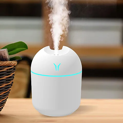 250ML USB Mini Air Humidifier Aroma Essential Oil Diffuser with LED Lamp - Quiet, Portable Mist Maker for Home, Car, Office