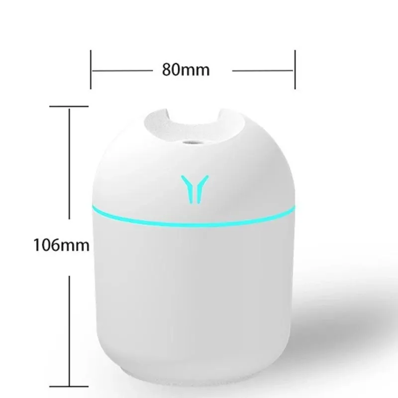 250ML USB Mini Air Humidifier Aroma Essential Oil Diffuser with LED Lamp - Quiet, Portable Mist Maker for Home, Car, Office showcase 5