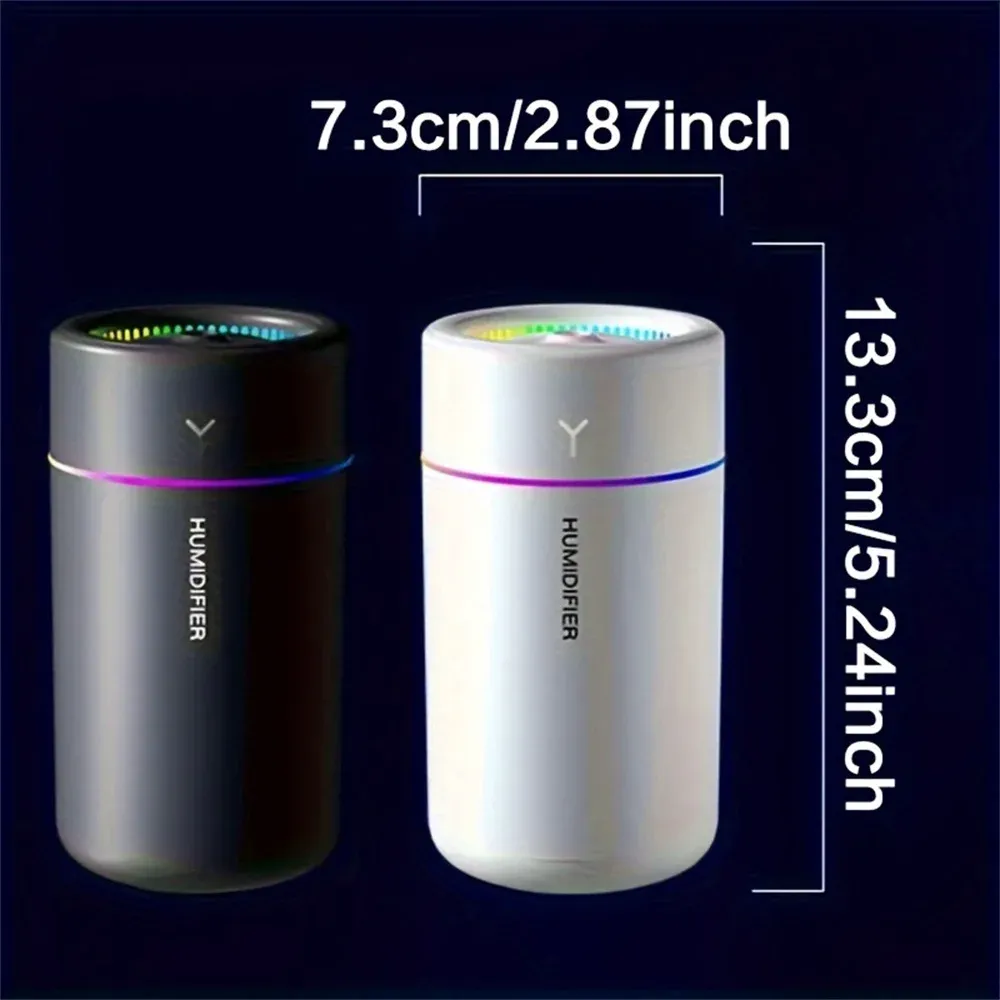 1pc Car Humidifier & Aromatherapy Diffuser with Colorful LED Lights - Silent Ultrasonic Air Purifier for Bedroom, Office, and Car showcase 2