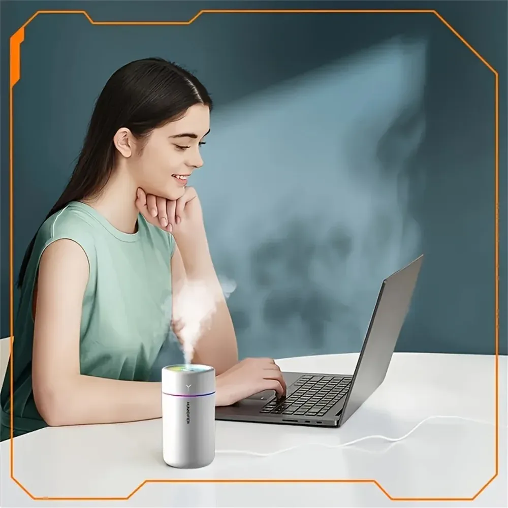 1pc Car Humidifier & Aromatherapy Diffuser with Colorful LED Lights - Silent Ultrasonic Air Purifier for Bedroom, Office, and Car showcase 5
