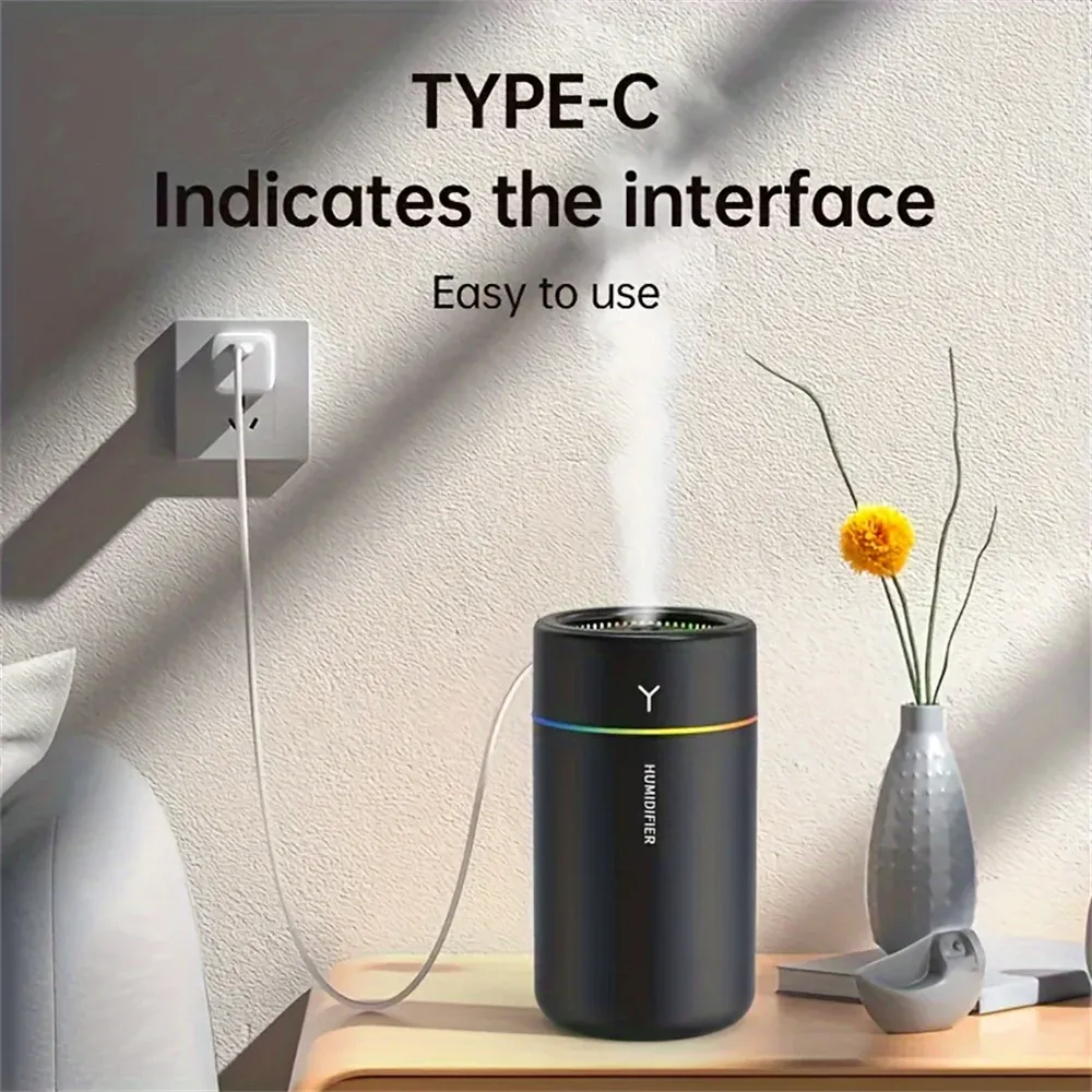 1pc Car Humidifier & Aromatherapy Diffuser with Colorful LED Lights - Silent Ultrasonic Air Purifier for Bedroom, Office, and Car showcase 10