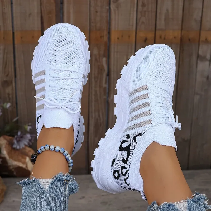 Summer Women's Casual Breathable Sports Shoes - Thick Soled Ankle Boots, New White Fashion Sneakers for 2025 thumbnail 1